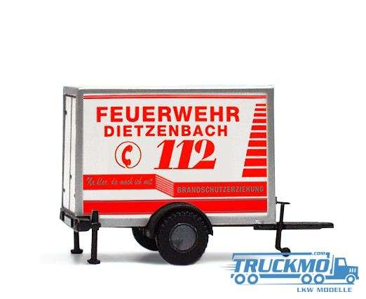 VK models fire department Dietzenbach box trailer 04141