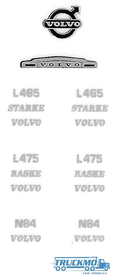 Tekno Decals Sticker Set Type Volvo L485 Starke L475 Raske 020-107 80518