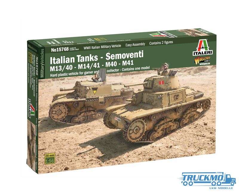 Italeri Italian tanks Semoventi M13 / 40 - M14 / 41 - M40 - M41 15768