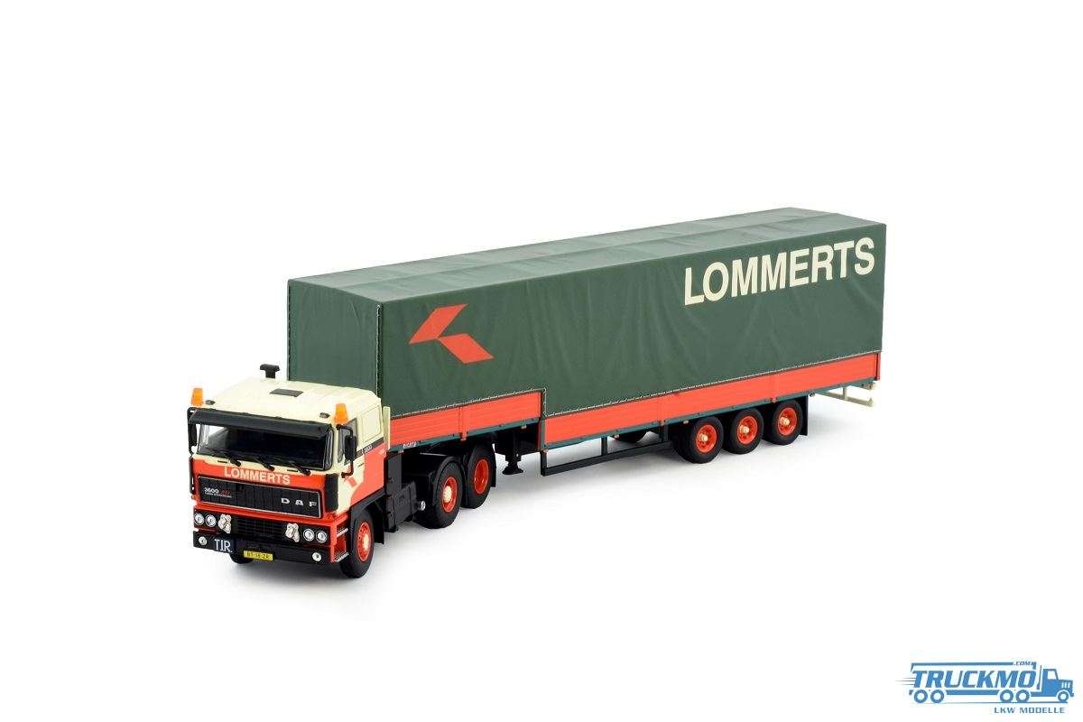 Tekno Lommerts DAF 3600 Sleepas Stepframe semi trailer 82332