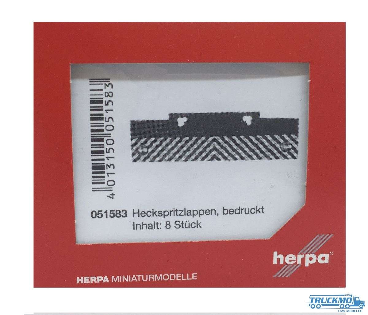 Herpa Heckspritzlappen für Auflieger und LKW 051583