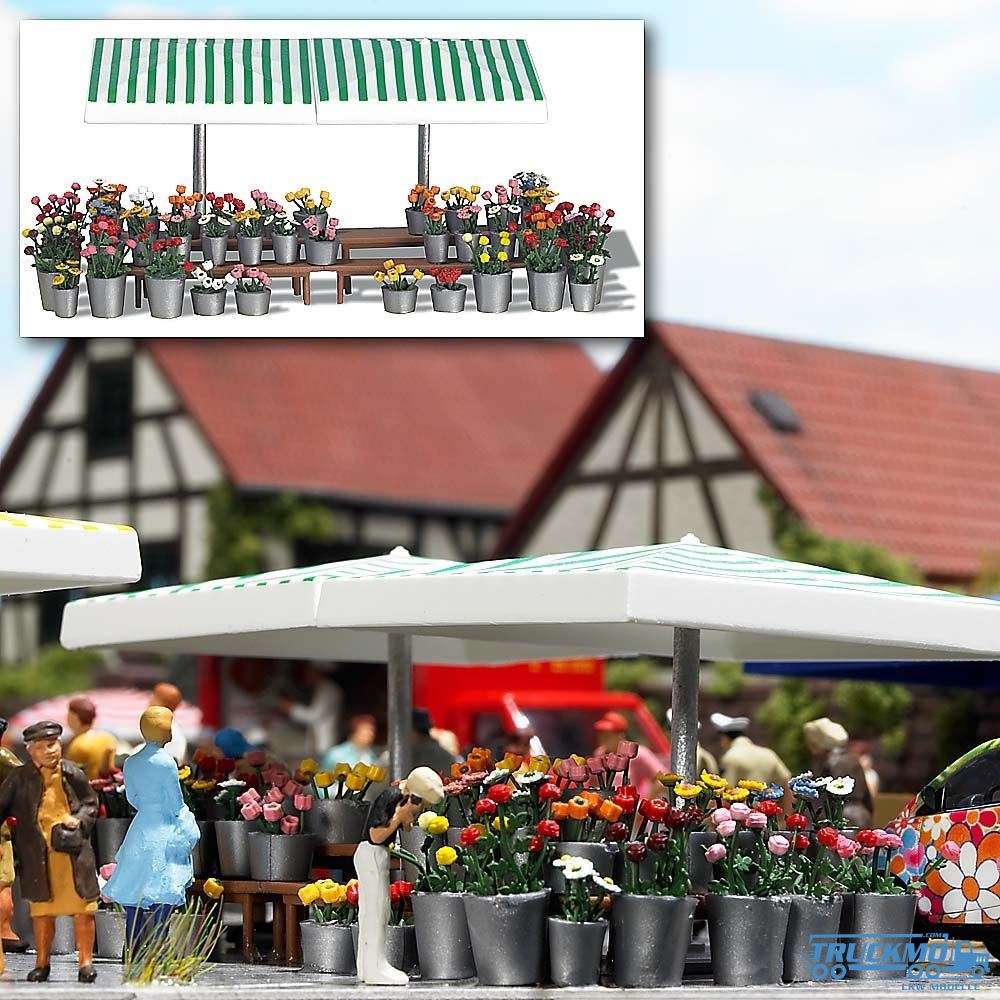 Busch Marktstand Blumen 1072