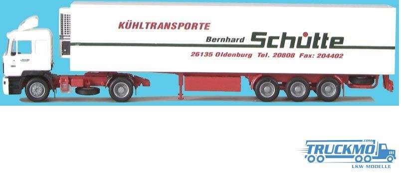 AWM Spedition Schütte MAN F 2000 Box semitrailer 70072