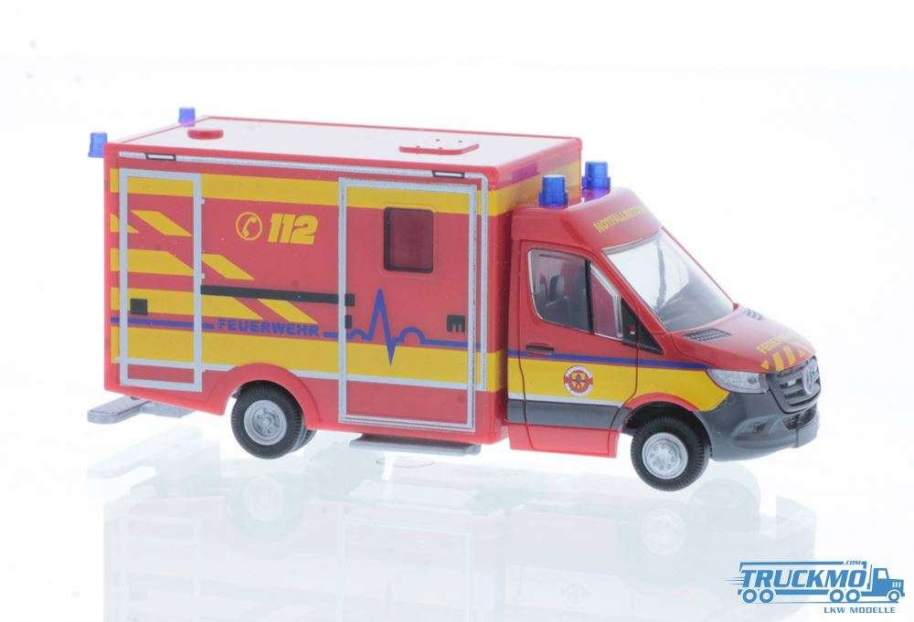 Rietze Feuerwehr Delmenhorst Mercedes Benz Sprinter Wietmascher Ambulanzfahrzeug RTW 76284