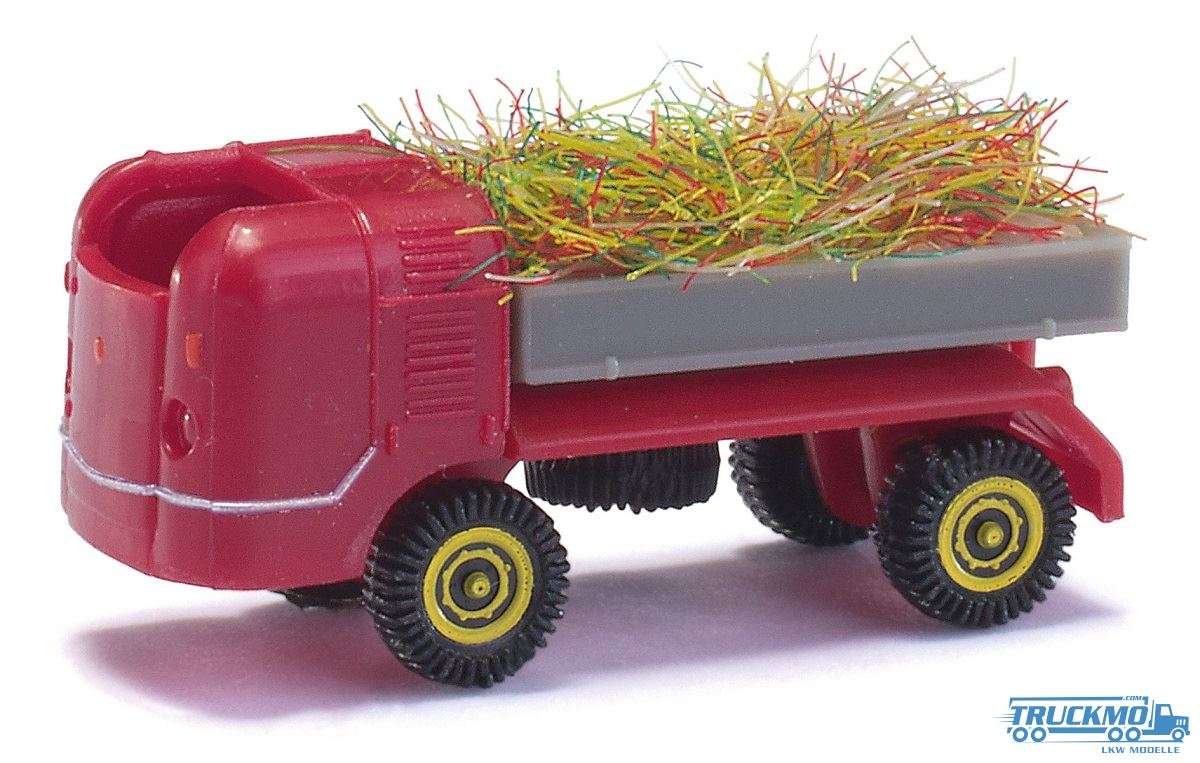 Busch Multicar M21 with hay load N red 211013204