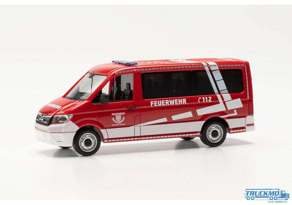 Herpa Feuerwehr Dippoldiswalde MAN TGE Bus Dachkennung 192 953023