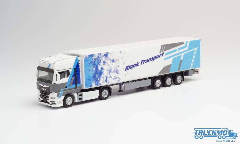 Herpa Blank Transport MAN TGX refrigerated box semitrailer 940849