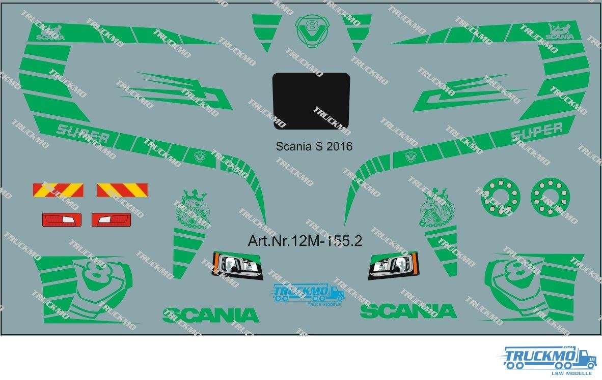 TRUCKMO Decal Scania S 2016 12M-155