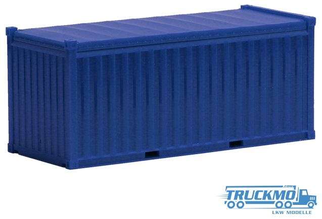 Herpa Open Top Container blue 20ft 490021