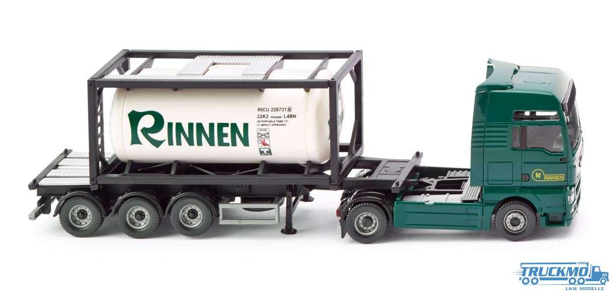 Wiking Rinnen MAN TGX Tank container truck 20 053601