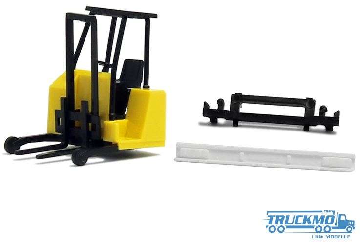 Herpa transportable forklift yellow rear bumper 692508
