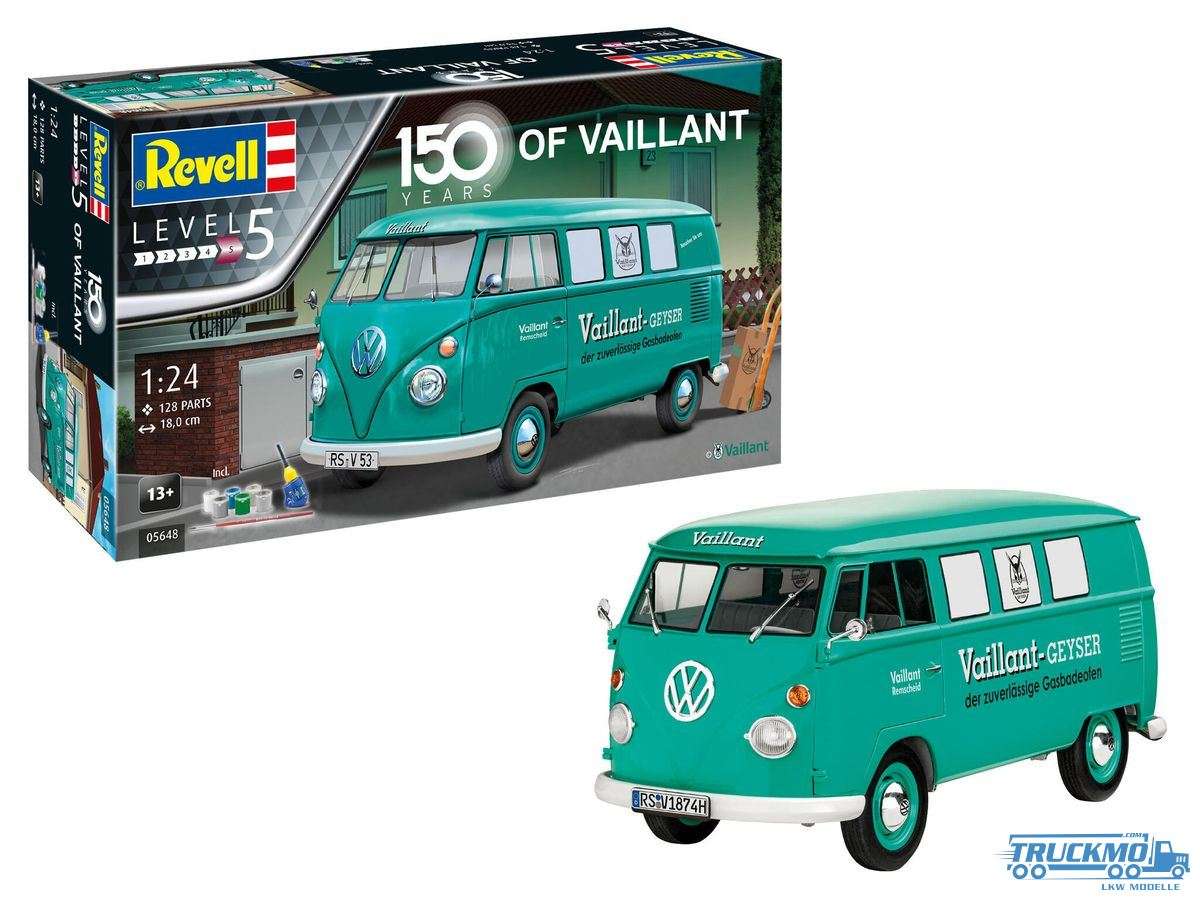 Revell Volkswagen T1 Bus 150 years of Vaillant gift set 05648