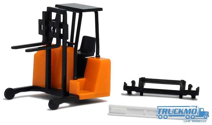 Herpa lorry forklift (orange) with rear bumper 692506
