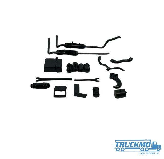 Tekno Parts Scania 2 Serie Auspuff, Kardan, Batterie etc. 79438