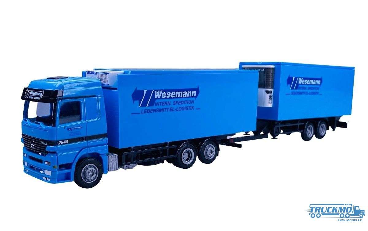 AWM Wesenmann Mercedes Benz Actros LH reefer truck-trailer 76031
