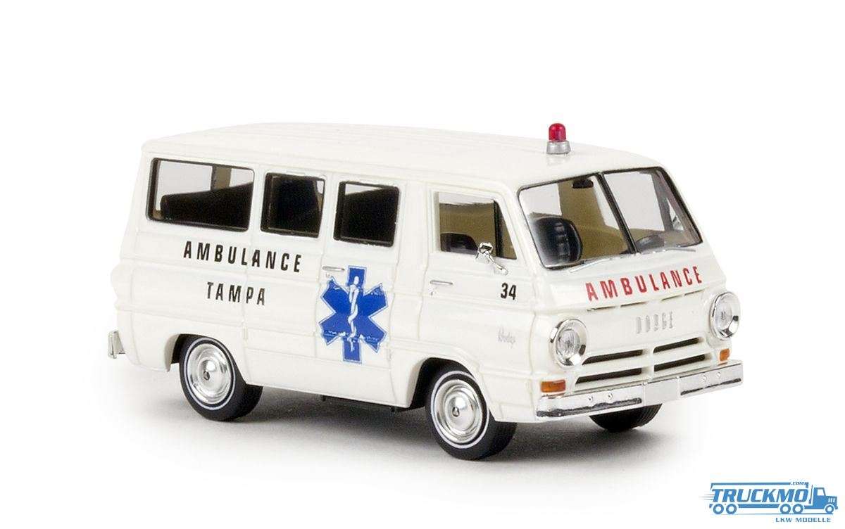 Brekina Tampa Ambulance Dodge A 100 Bus 34323