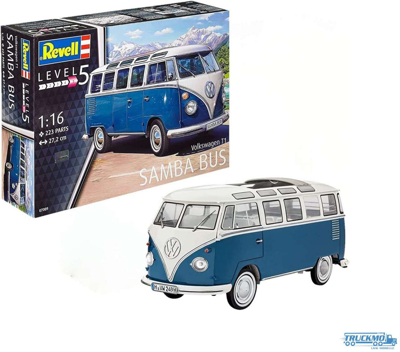 Revell Cars Volkswagen Type 2 T1 Samba Bus 1:16 07009