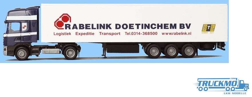 AWM Rabelink Scania 4 R Topline box trailer 53055