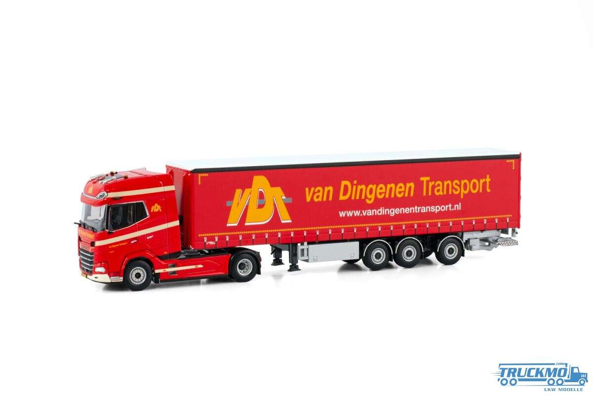 WSI Van Dingenen Transport DAF XG+ 4x2 Curtain Tarpaulin Semitrailer 3axle 01-4173