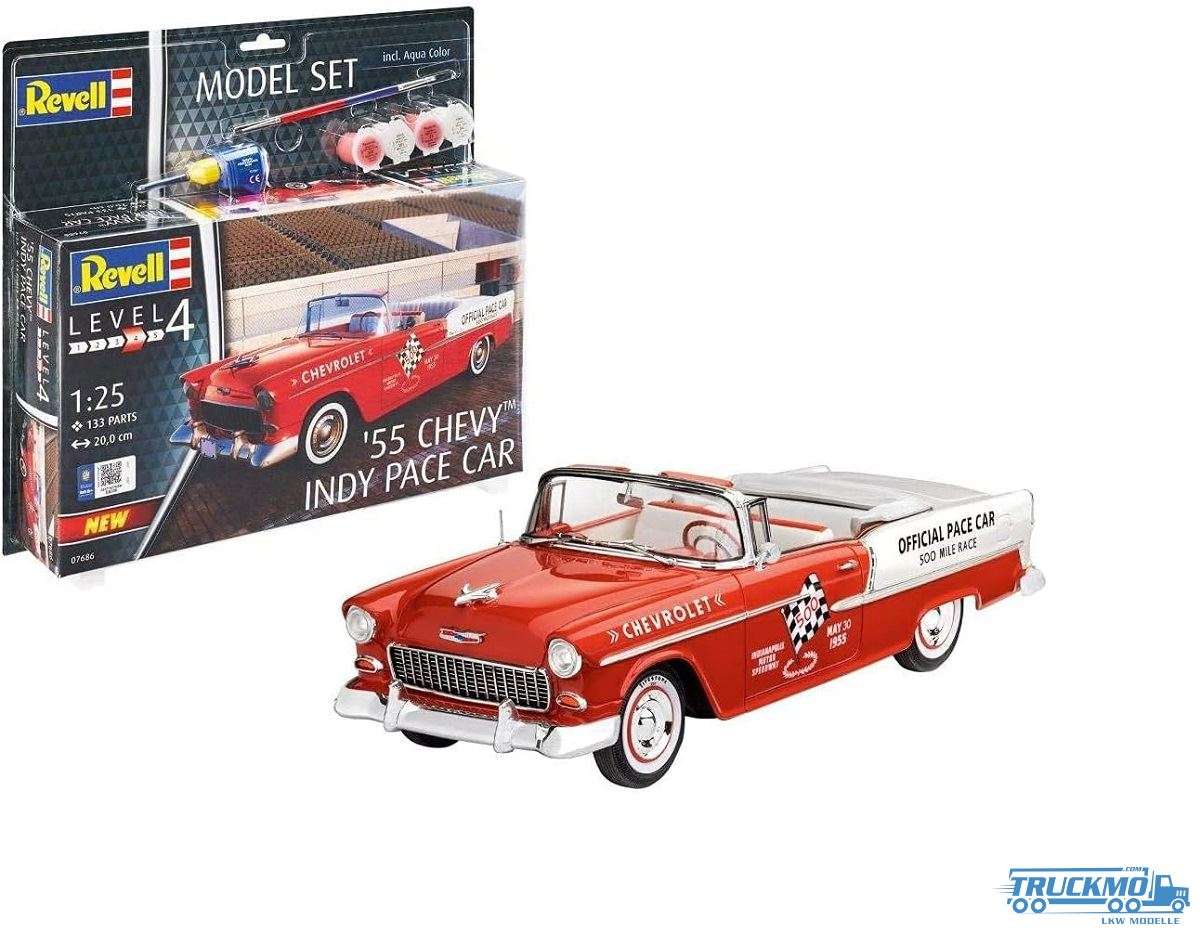 Revell Model Sets Chevy Indy Pace Car 55 1:25 67686