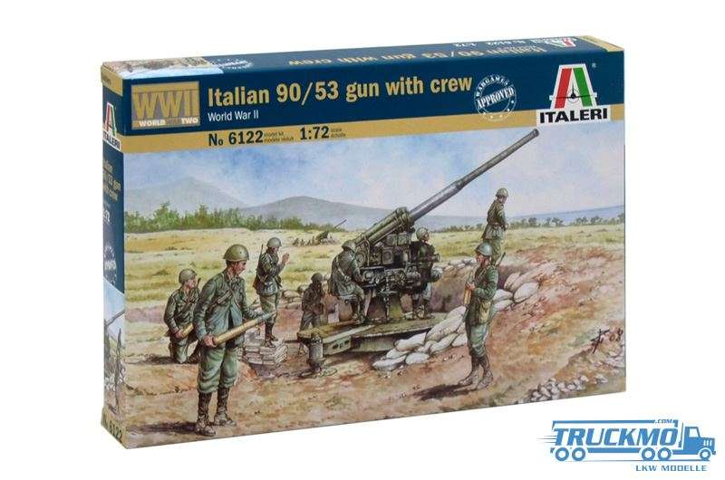 Italeri Ital. 90/53 Gun with Soldiers 6122