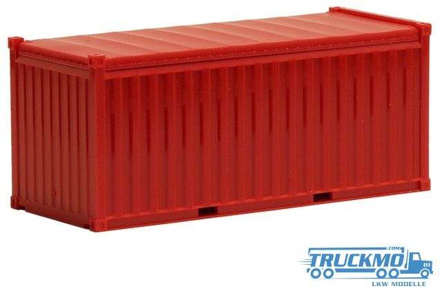Herpa Open Top Container rot 20ft 490020