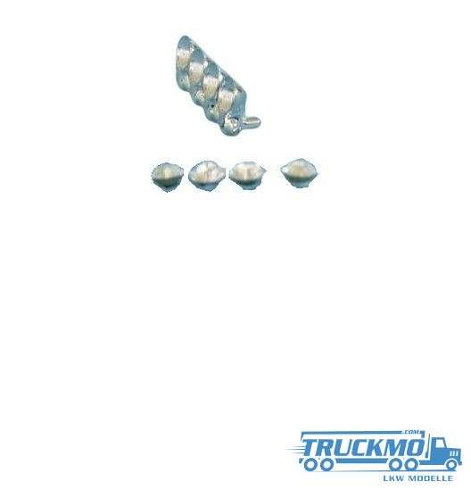 Tekno Parts lamp bracket 4 lamps chrome 501-120 78698