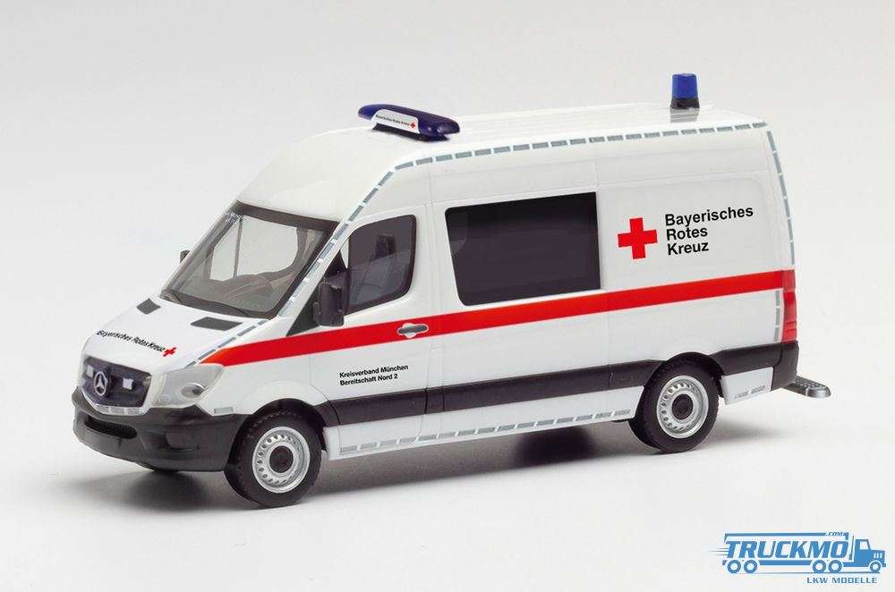 Herpa BRK München / Katastrophenschutz Mercedes Benz Sprinter 13 Halbbus 095631