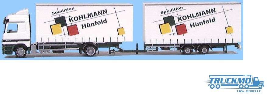 AWM Kohlmann Mercedes Benz L Curtain canvas trailer train (2a/2a) 6518.71