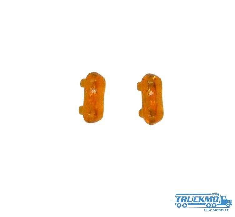 Tekno Parts warning lights UK small orange 81785