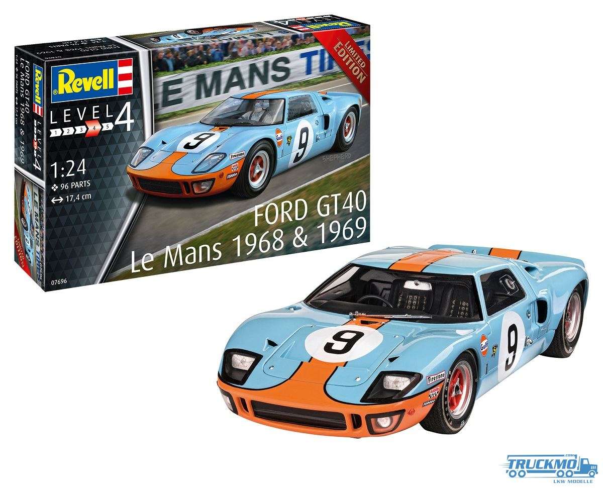 Revell cars Ford GT 40 Le Mans 1968 07696