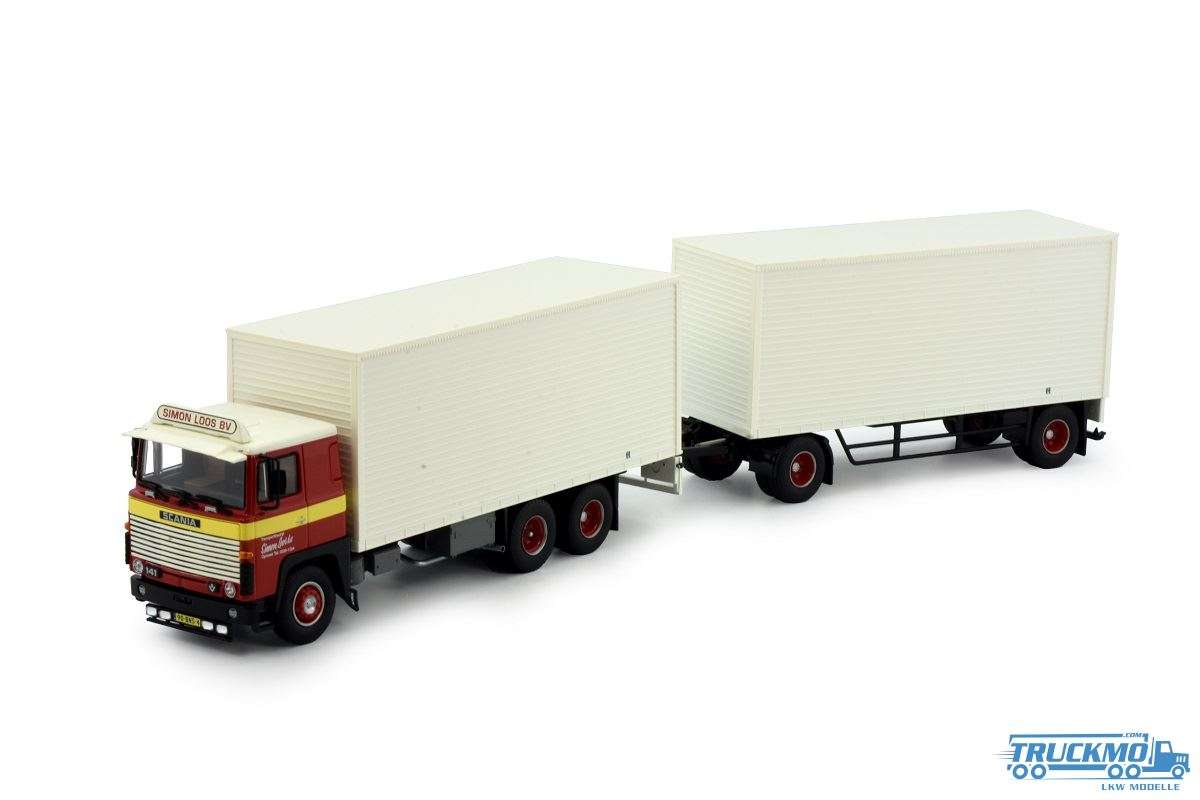 Tekno Simon Loos Scania 141 box truck-trailer 83506