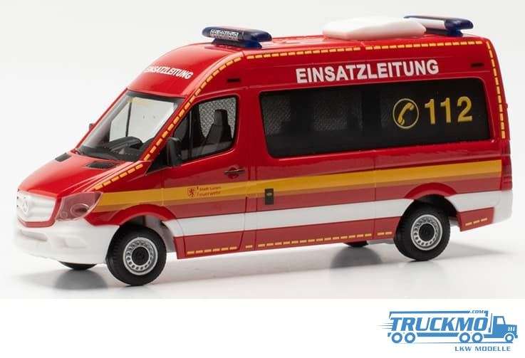 Herpa Feuerwehr Lünen Mercedes Benz Sprinter 2023 Bus HD ELW 953238