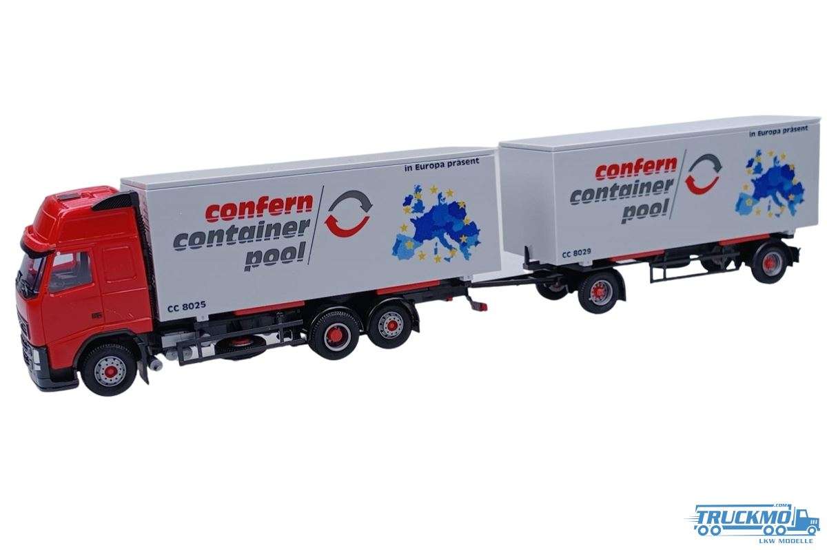 AWM Confern Volvo FH XL Container Box Truck-Trailer 76098