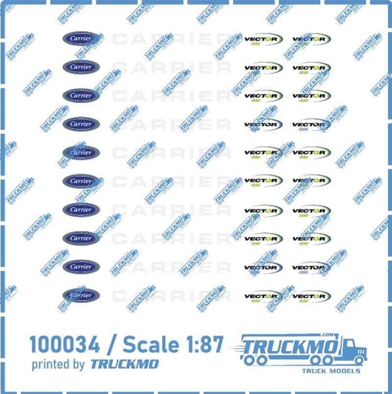 TRUCKMO Decals Logo Carrier Cooling Unit 100034