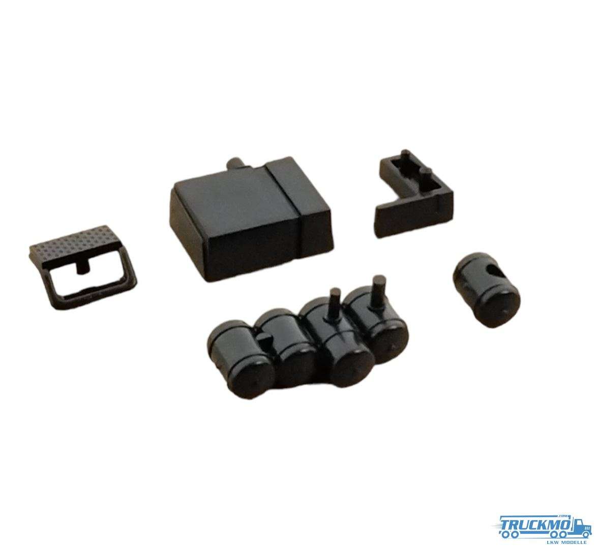 Tekno Parts Scania 2-Serie Battery box - airdrum set 80122