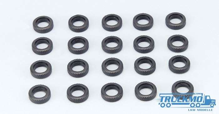 Herpa low-profile tires for conversion to the Lowliner tractor 690950