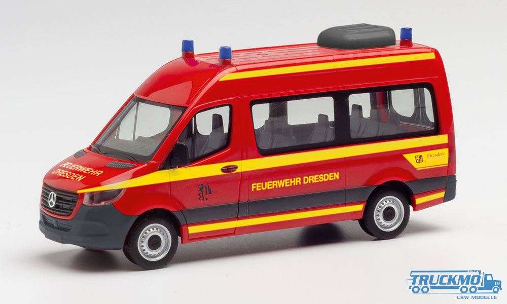 Herpa Feuerwehr Dresden Mercedes Benz Sprinter ´18 Bus HD 095488