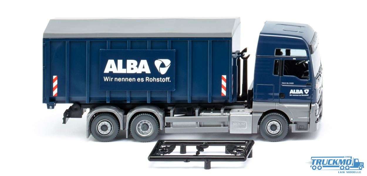Wiking Alba MAN TGX Euro 6 Meiller Roll-off container 067204
