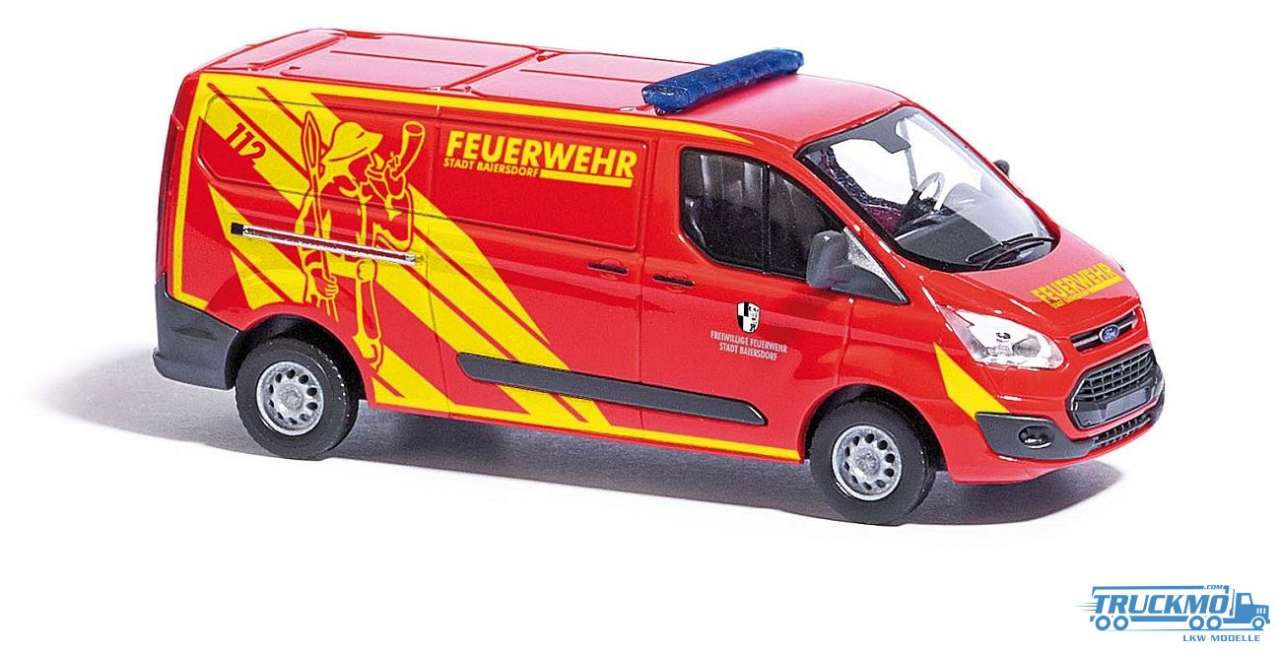 Busch Feuerwehr Baiersdorf Ford Transit Custom Kastenwagen Baujahr 2012 52413