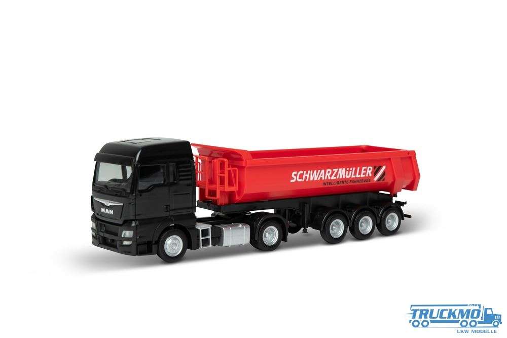Herpa Schwarzmüller MAN TGX XLX tipper trailer SC000031