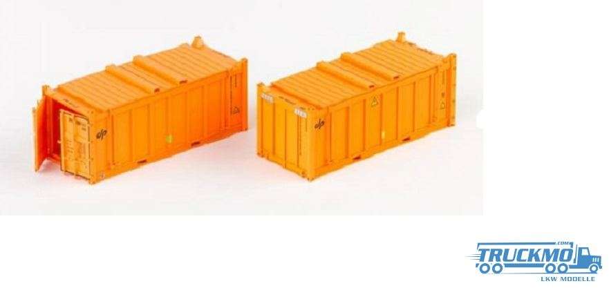 PT Trains Set 2x 20ft Container OT DP DPRE9001107 + DPRE9002063 820805