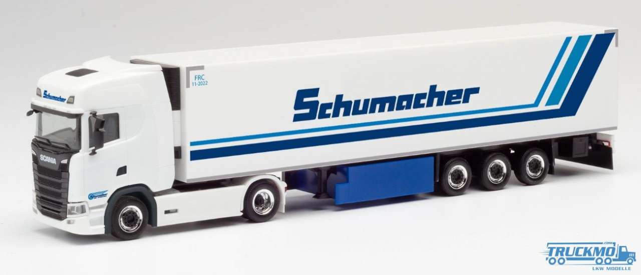 Herpa Schumacher Scania CS20HD Kühlkoffer-Sattelzug 311670