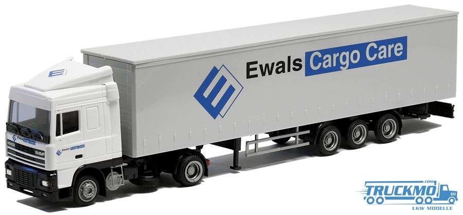 AWM Ewals Cargo Care DAF 95 XF SC Gardinenplanenauflieger 71323