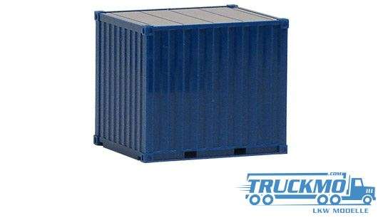 Herpa 10ft container case ribbed blue 490623
