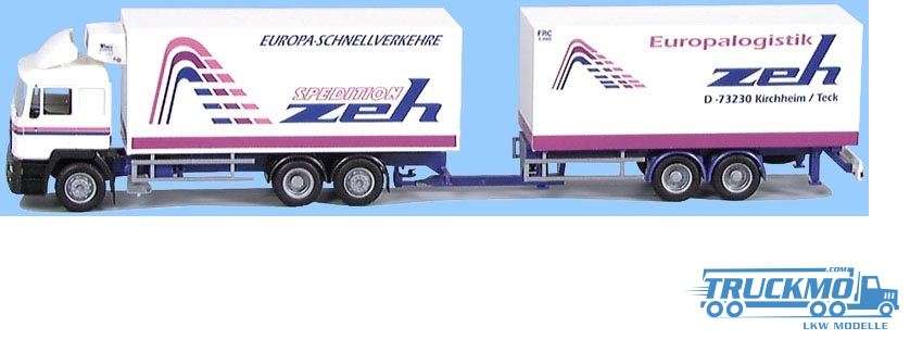 AWM Spedition Zeh MAN F 2000 Evo Box tandem trailer train 70079