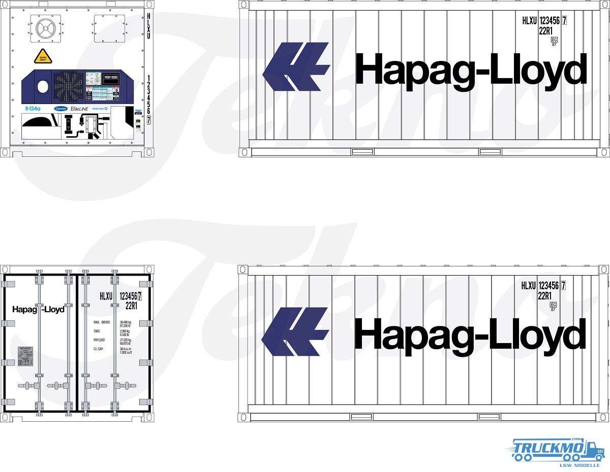 Tekno Hapag Lloyd 20ft Container 86491
