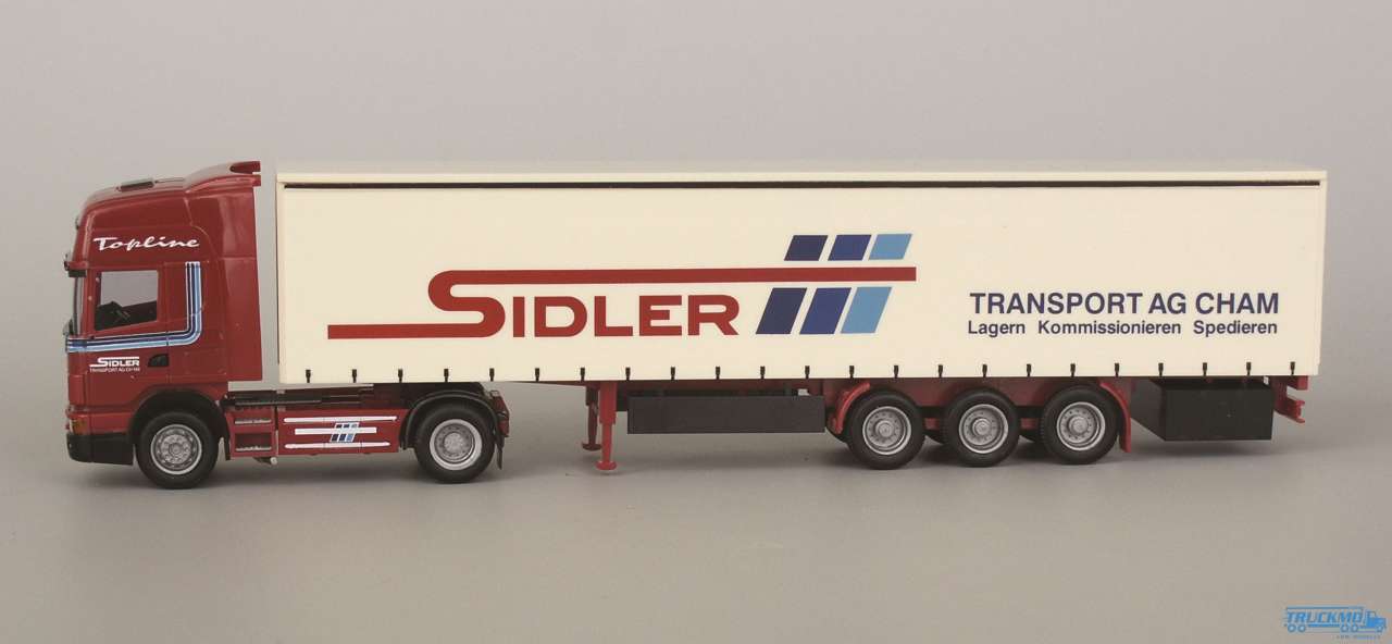 AWM Sidler Scania R 4 Topline Planenauflieger 55079