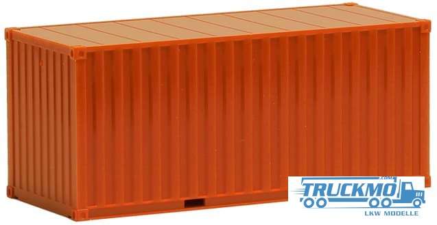 Herpa 20ft Container gerippt rot-orange 490033