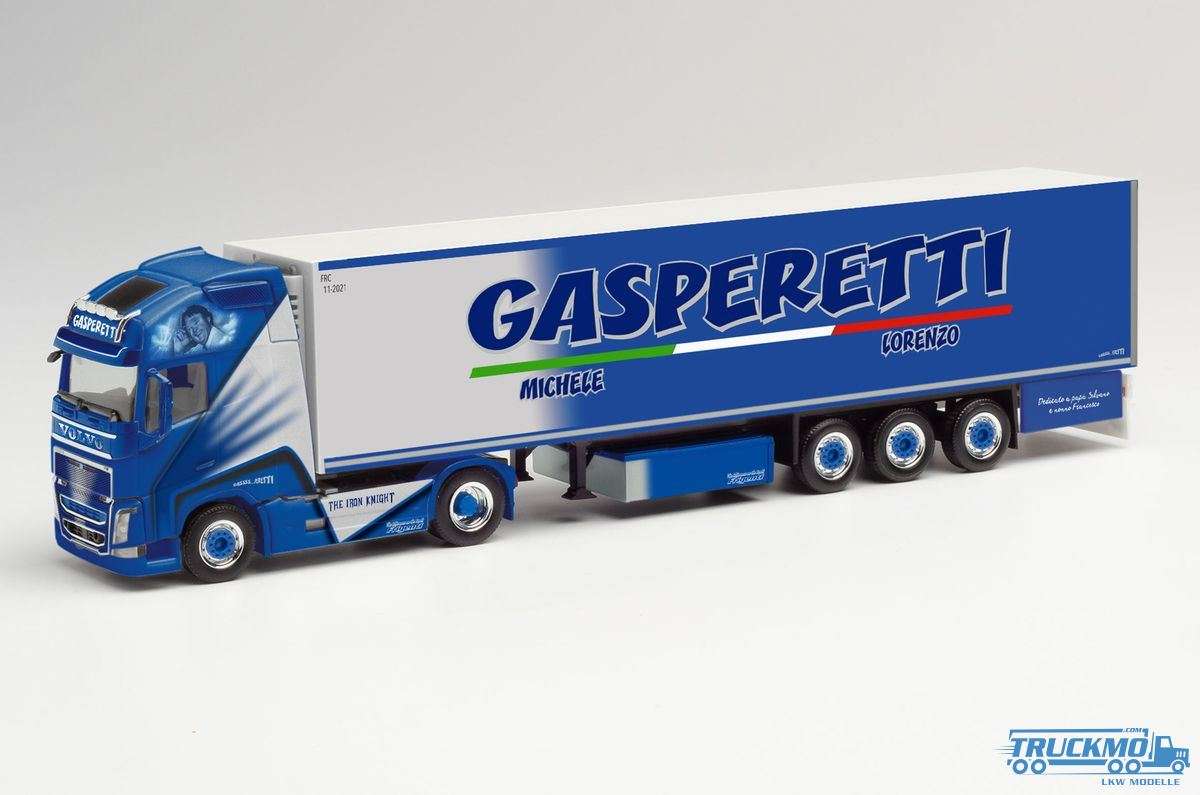 Herpa Gasperetti Volvo FH Globetrotter XL refrigerated box semitrailer 312806